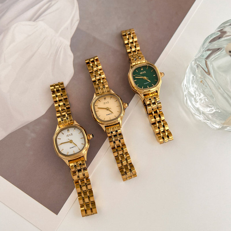 Minimalist Retro Square Women's Watch-01