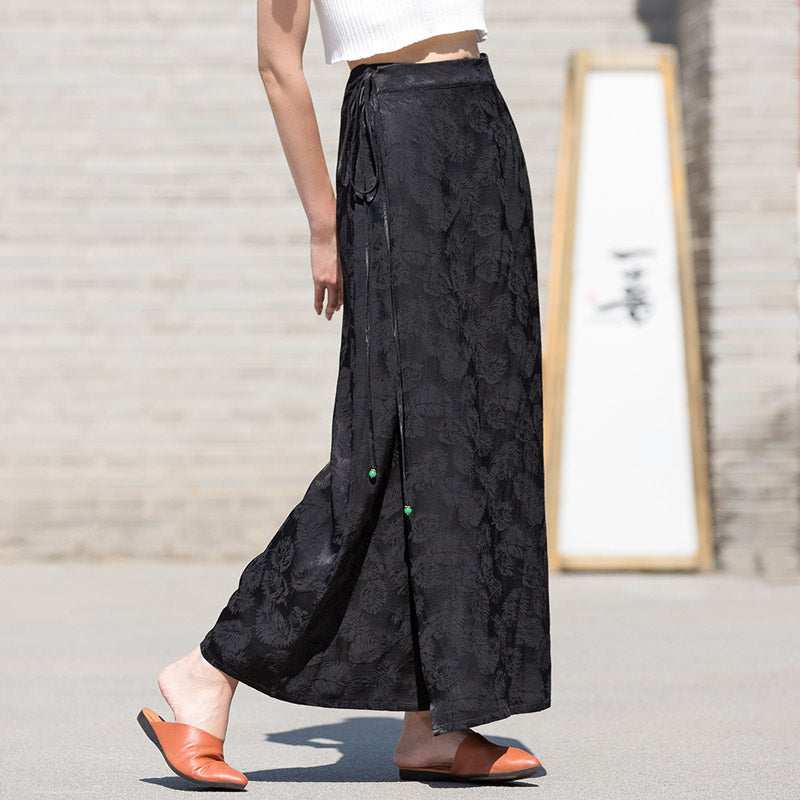 Black jacquard outlet midi skirt