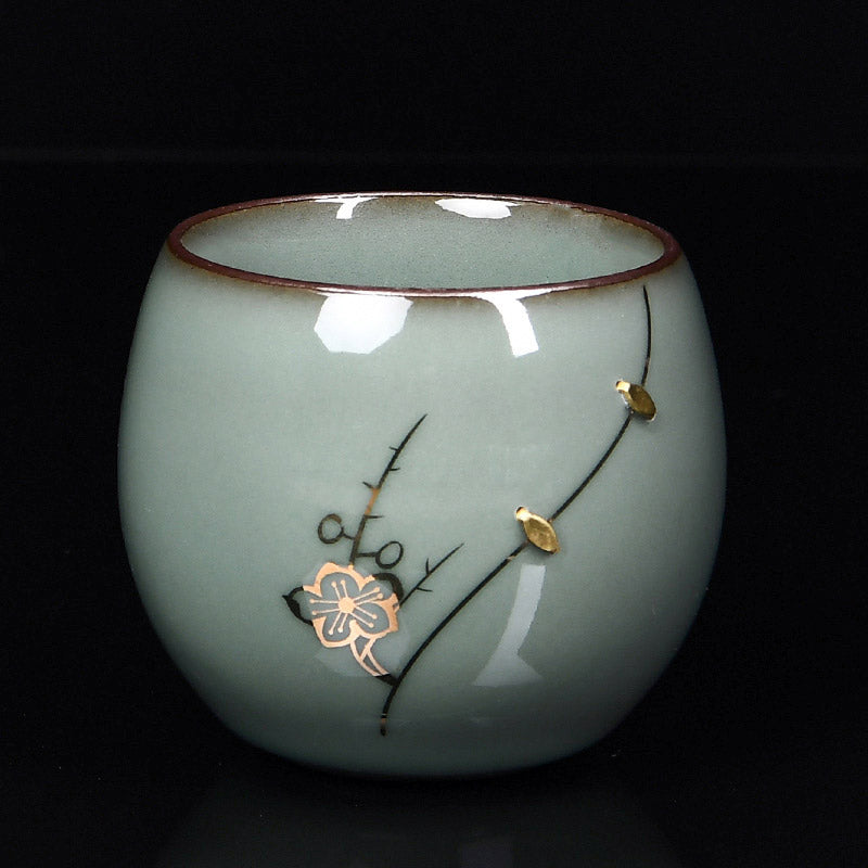 Retro Southern Song Dynasty Palace Style Hand-Painted Gilded Ceramic Tea Cup-04