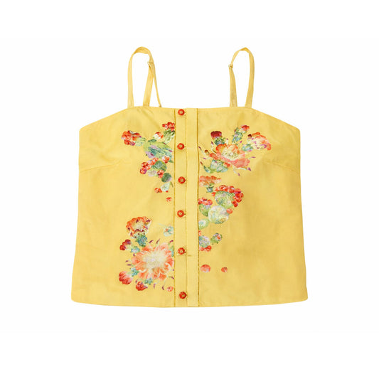 Embroidered Hanfu Inner-Layer Camisole - Cactus Blossom-02