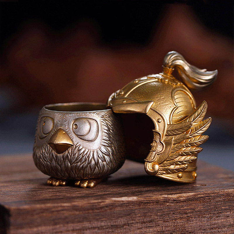 Creative Bird General Pure Copper Handcrafted Decorative Ornament Desktop Mini Storage Box Home Decor-04
