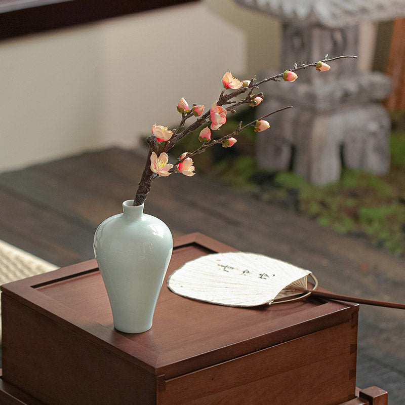 Jingdezhen Chinese Classical Celadon Porcelain Flower Vase Ornament-02