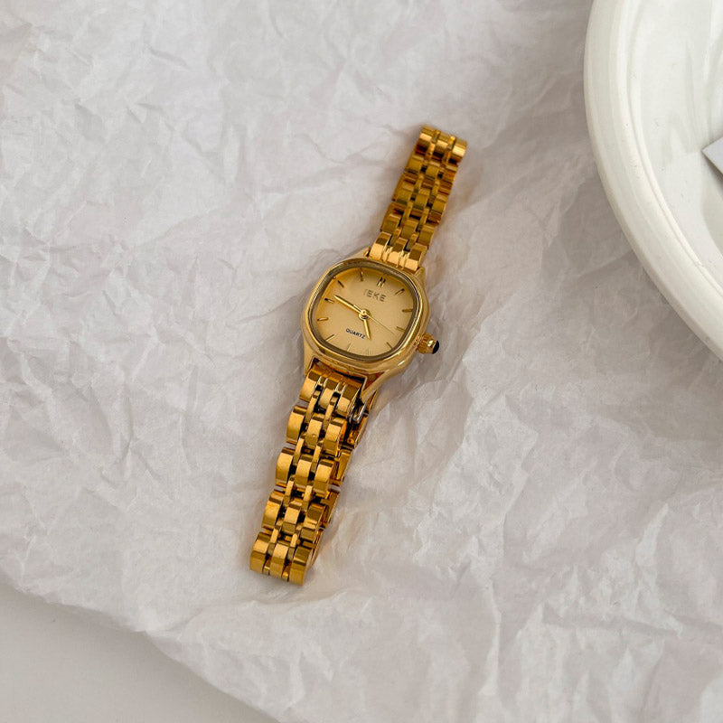 Minimalist Retro Square Women's Watch-03