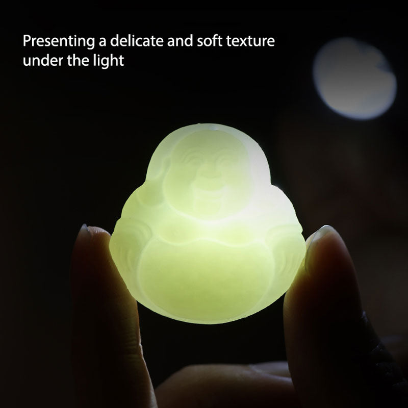 Natural Hetian Jade Maitreya Buddha Gemstone Pendant for Women-04