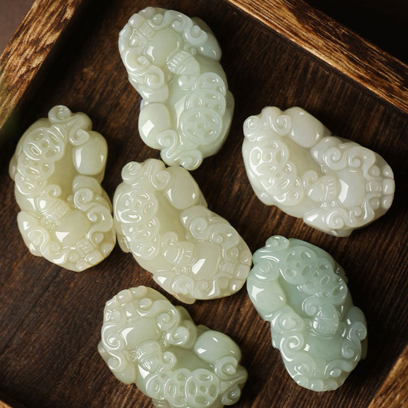 Natural Hetian Jade Pixiu「Fortune and Prosperity」Pendant Jade Necklace for Men and Women Chinese Jewelry Gift-05