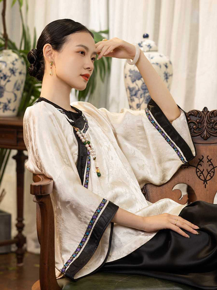 Neo-Chinese Vintage Style Shirt Modern Hanfu Undershirt-03