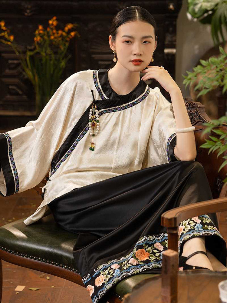 Neo-Chinese Vintage Style Shirt Modern Hanfu Undershirt-05