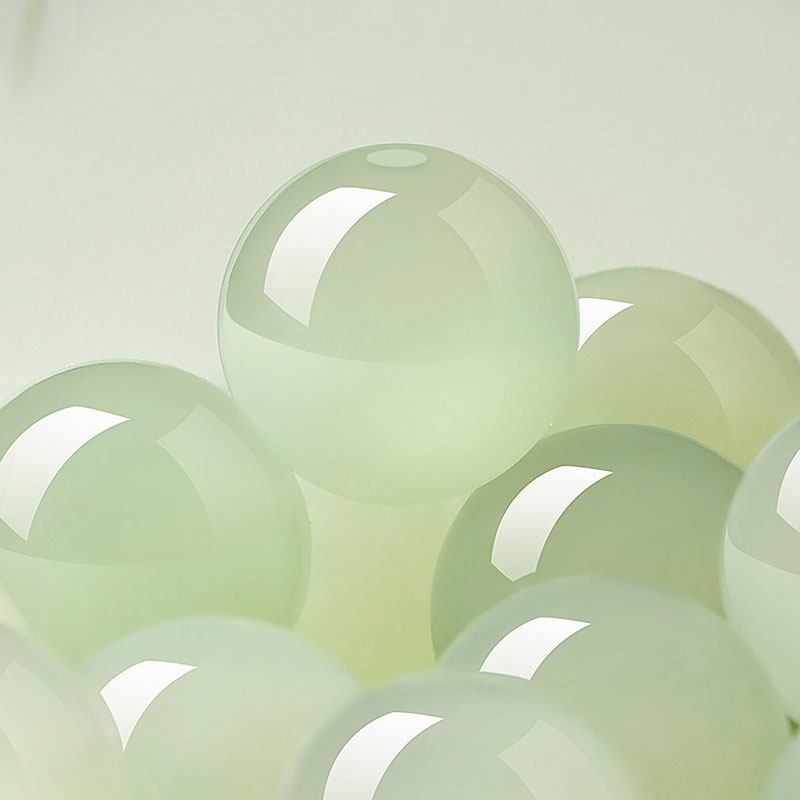 Natural Hetian Jade Bead Bracelet - Light Icy Tone-05