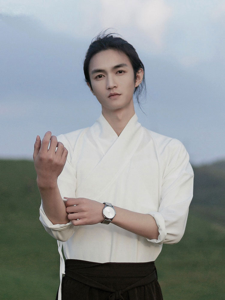 Hanfu-Inspired White Inner Layer Shirt-03