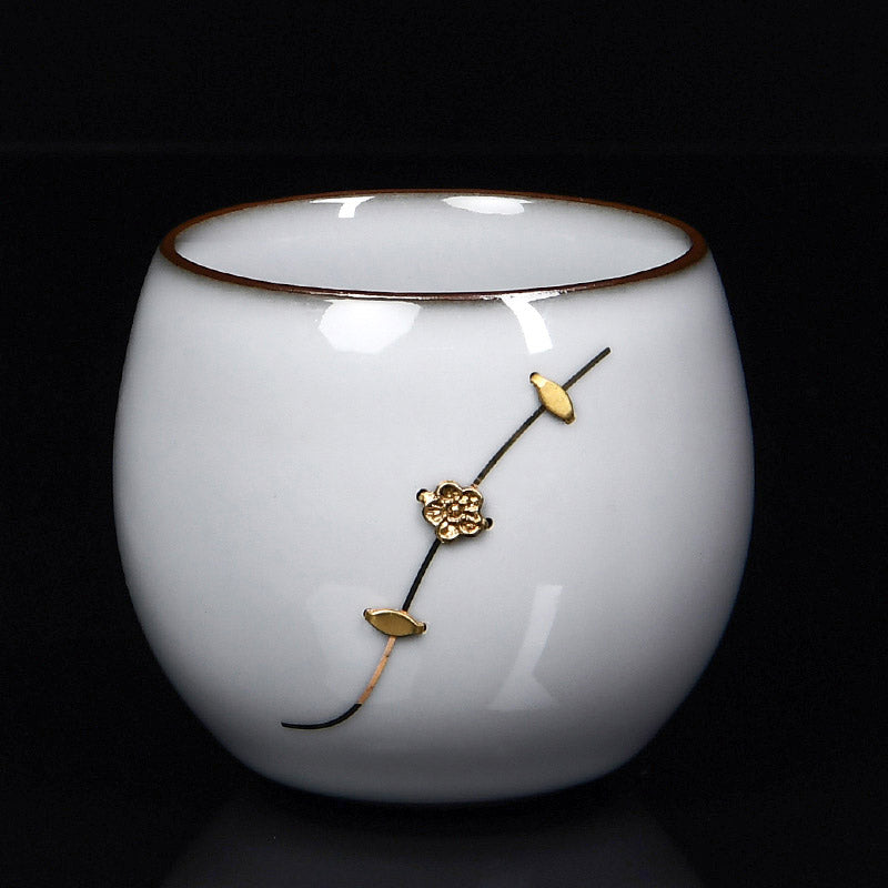 Retro Southern Song Dynasty Palace Style Hand-Painted Gilded Ceramic Tea Cup-09