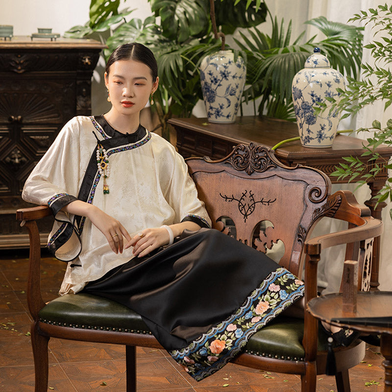 Neo-Chinese Vintage Style Shirt Modern Hanfu Undershirt-06