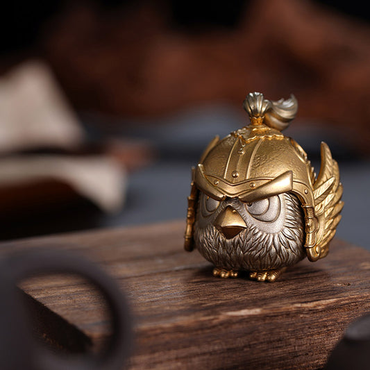 Creative Bird General Pure Copper Handcrafted Decorative Ornament Desktop Mini Storage Box Home Decor-02