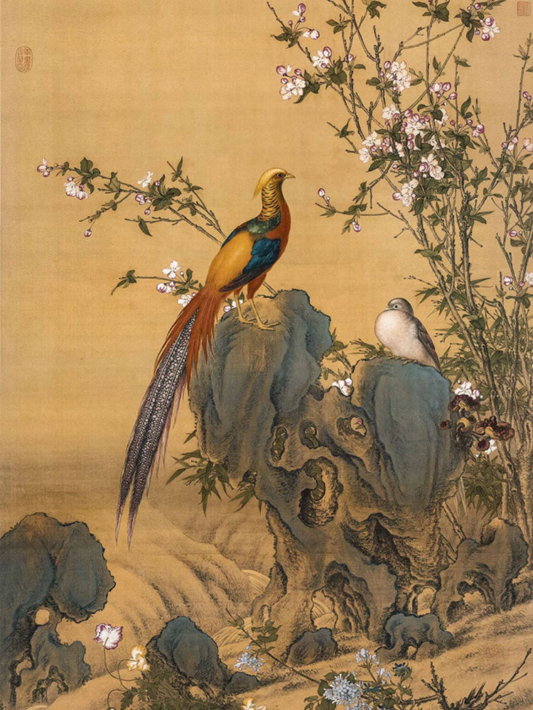 Lang Shining “Splendid Spring” Scroll Wall Art-06