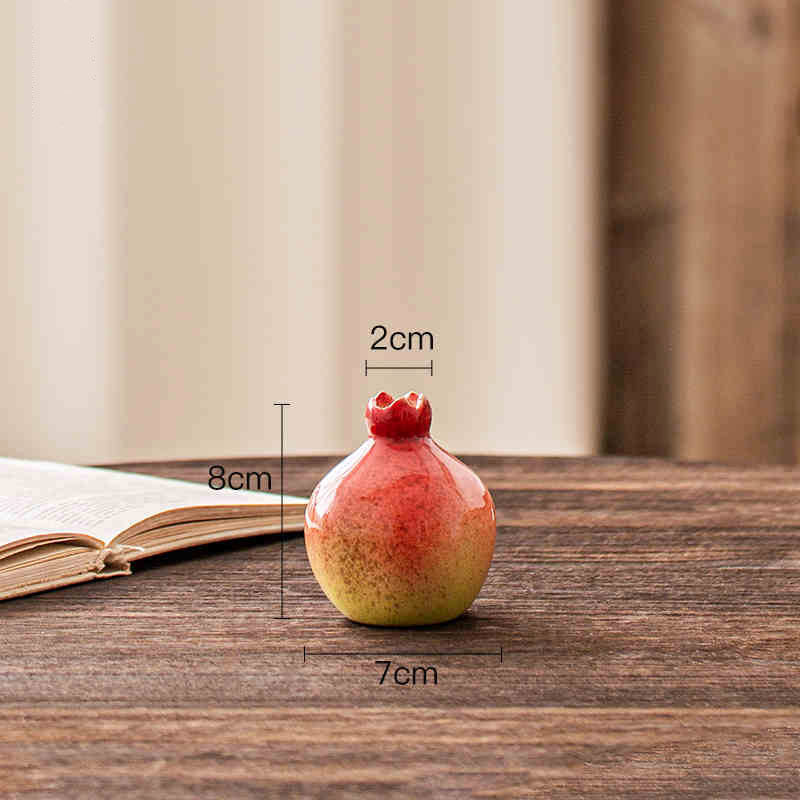 Chinese Auspicious Red Pomegranate-Shaped Ceramic Vase Decoration-08
