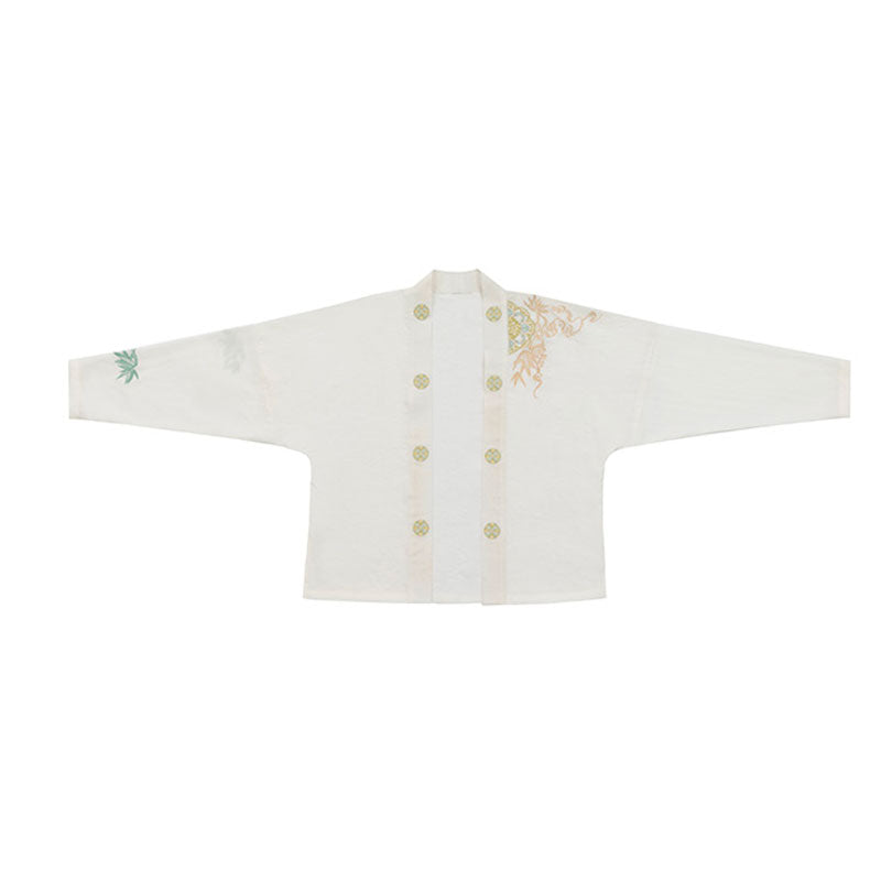 white hanfu shirt
