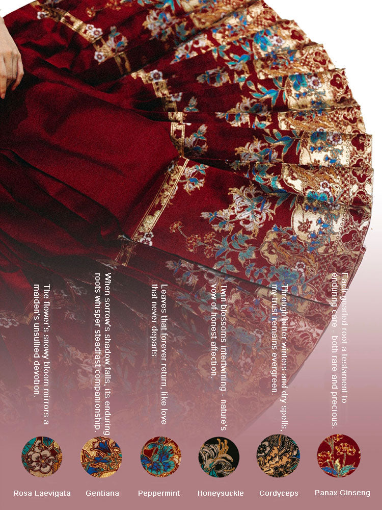 Herbal Romance – Chinese Herbal Love Story Ma Mian Qun Hanfu Skirt-09