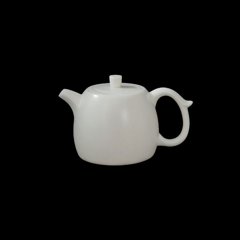 Dehua Ivory-White Porcelain Teapot Gift Set | 1-2 Cups (4 Styles)-09