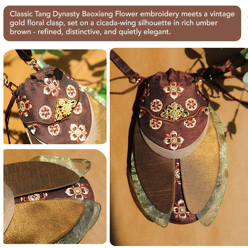 Tang Baoxiang Flower Embroidered Cicada-Wing Crossbody Phone Bag-07
