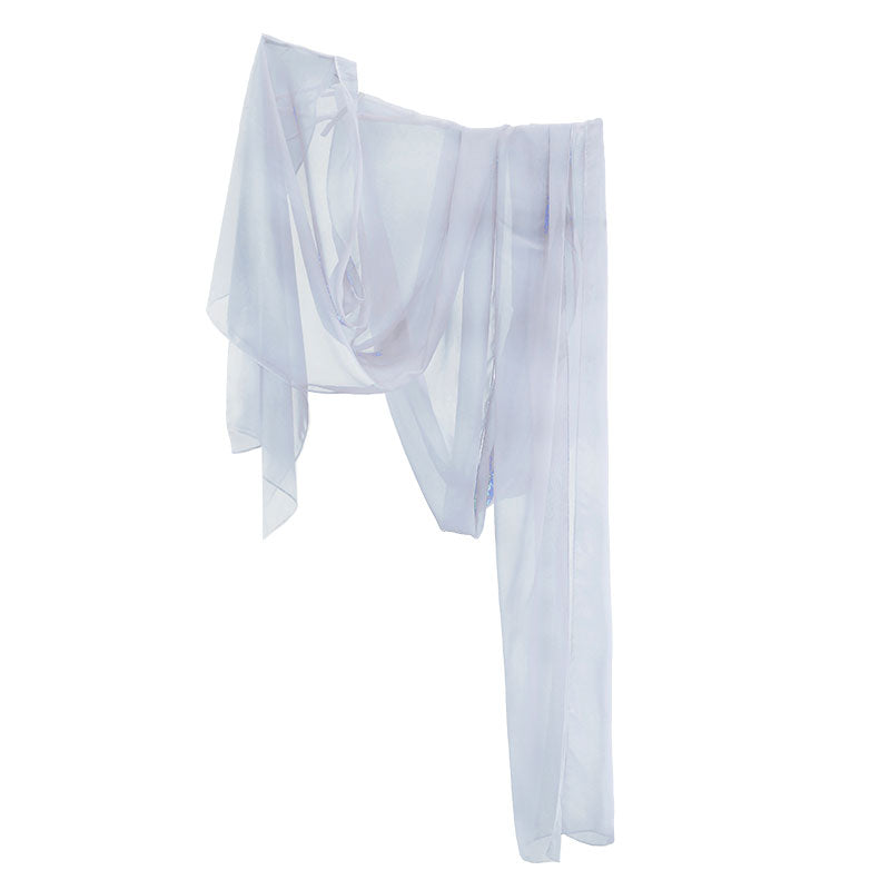 Quietly Awaiting Blossoms - Tang Dynasty Inspired Chest-length Dress Hanfu Skirt Set