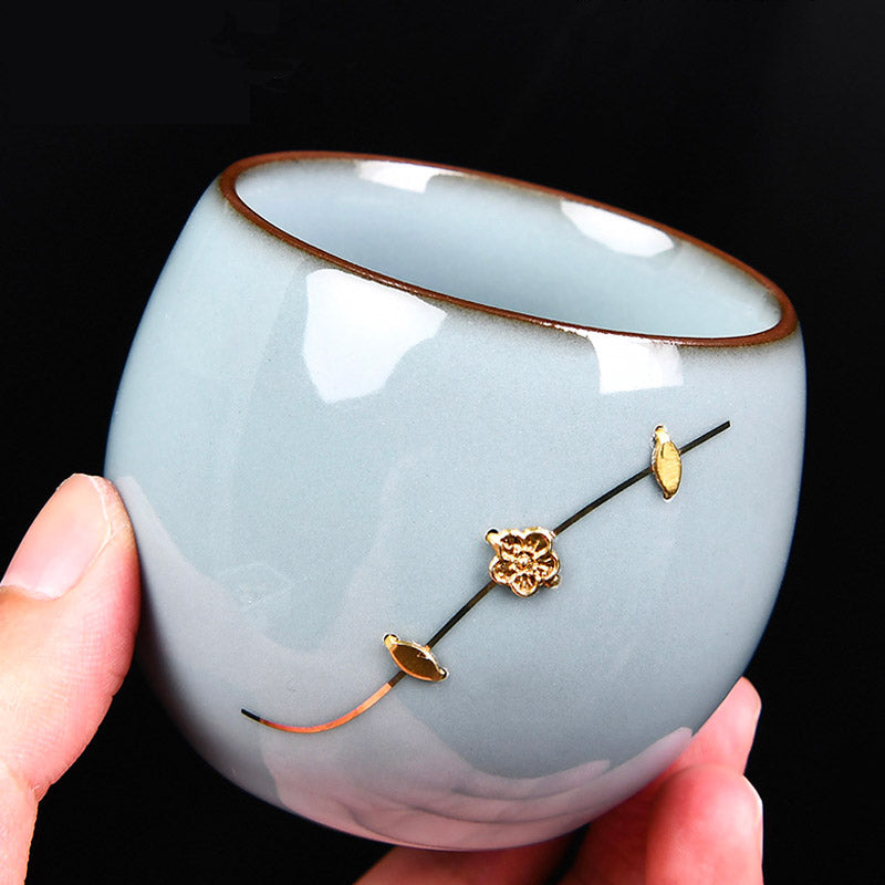 Retro Southern Song Dynasty Palace Style Hand-Painted Gilded Ceramic Tea Cup-03