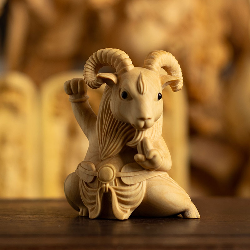 Boxwood Zodiac Animal Carvings – Chinese-style Collectible Art & Birthday Gift
