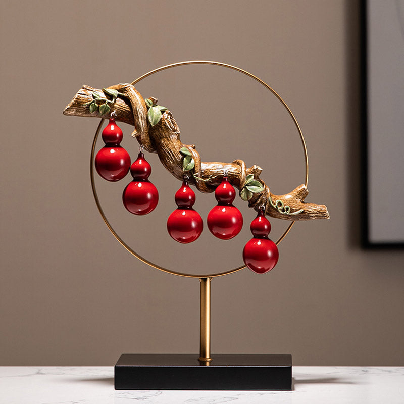 Cinq gourdes chinoises créatives, les cinq bénédictions viennent à la famille, décoration de table, cadeaux de pendaison de crémaillère