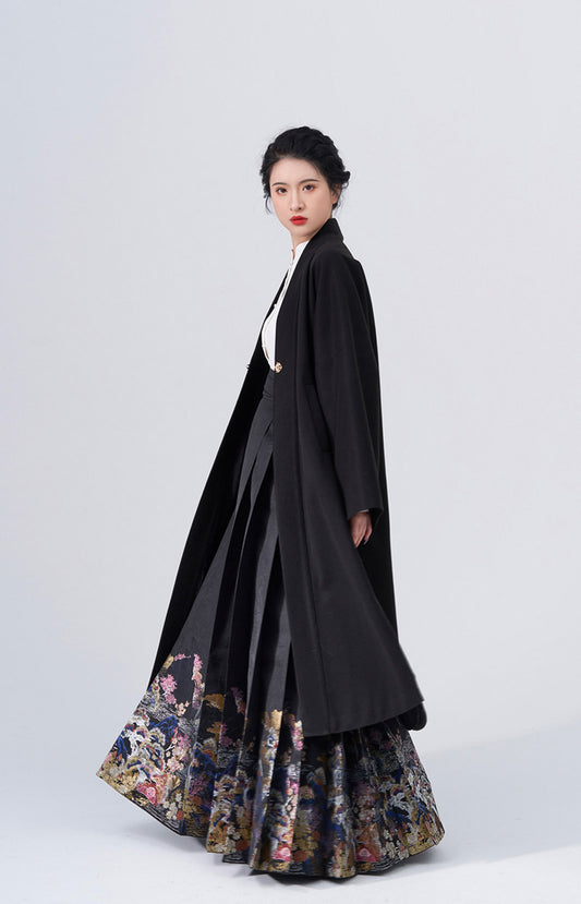 Manteau décontracté d'automne et d'hiver de style chinois moderne Han