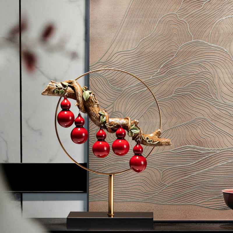 Cinq gourdes chinoises créatives, les cinq bénédictions viennent à la famille, décoration de table, cadeaux de pendaison de crémaillère