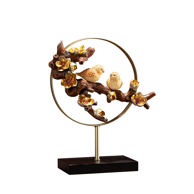 Magpies and Plum Blossom Ornament Table Decor Brides Wedding Gift