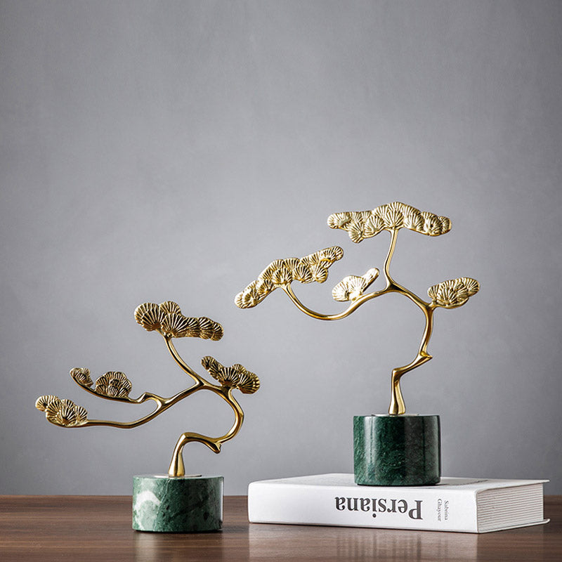 Guest-Greeting Pine Creative Chinese Style Home Office Table Decor Art