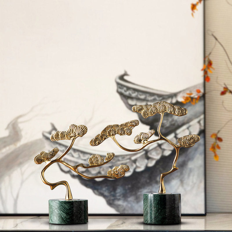 Guest-Greeting Pine Creative Chinese Style Home Office Table Decor Art