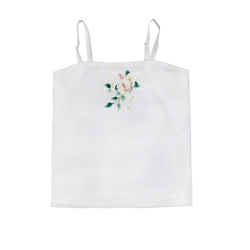 Song of Spring - Peony Flower Embroidery Traditional Hanfu Clothing Chinese Dress for Garden Tea Party