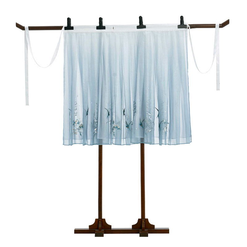 The Scent of Flowers on a Rainy Night Misty Blue Embroidery Hanfu Clothing-07