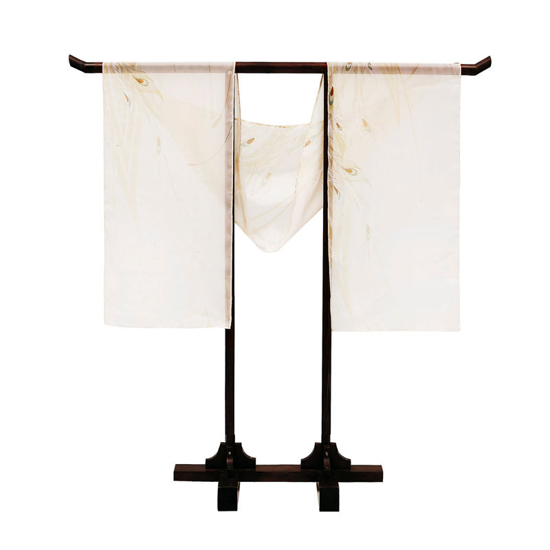 BlueDail Pure Hand Embroidery「Beautiful appearance and pure heart」White Phoenix Embroidered Tang Style Daily Wear Hanfu Clothing-09