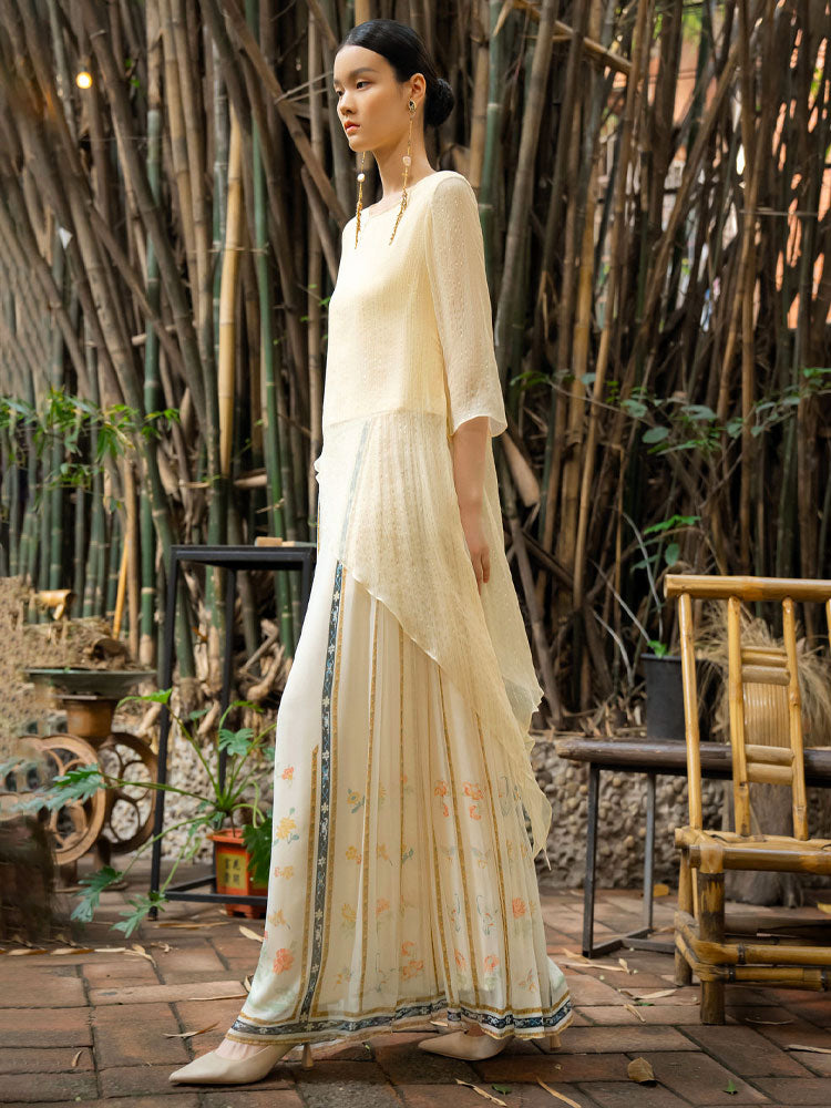 Silk-Printed Modernized Mamian Skirt | Neo-Chinese Spring/Summer Skirt | Multi-Color-17