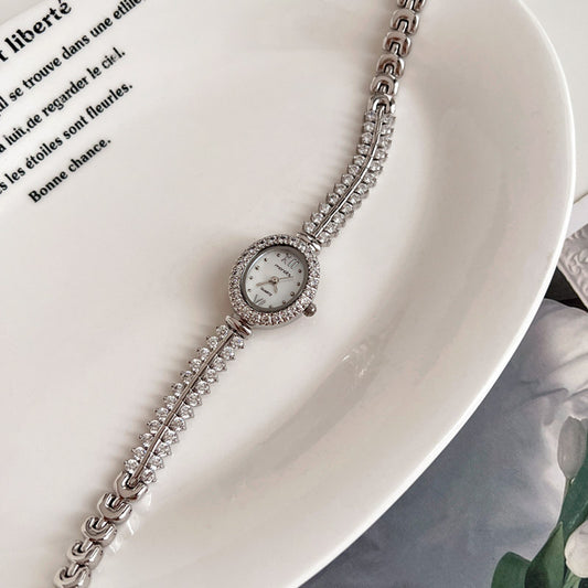 Exquisite and Stylish Rhinestone Bracelet Watch for Women-01
