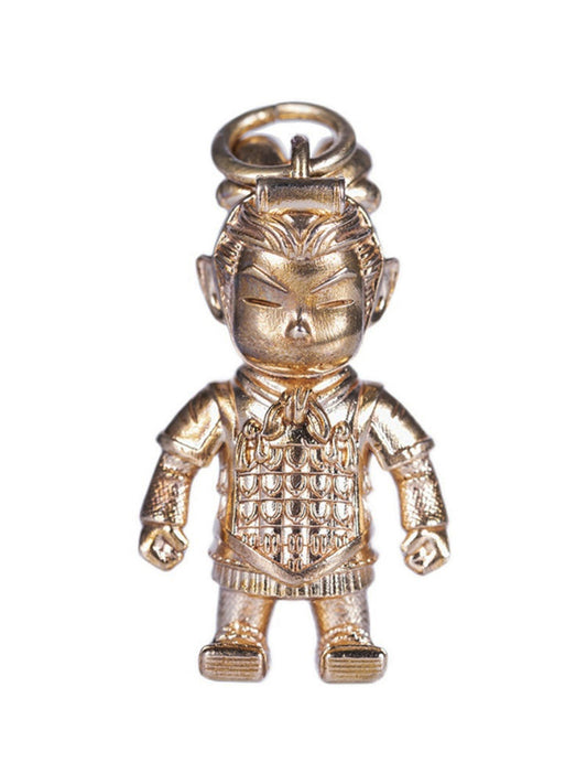 Ancient Chinese Terracotta Army Pure Brass Desktop Ornament - Creative Gift
