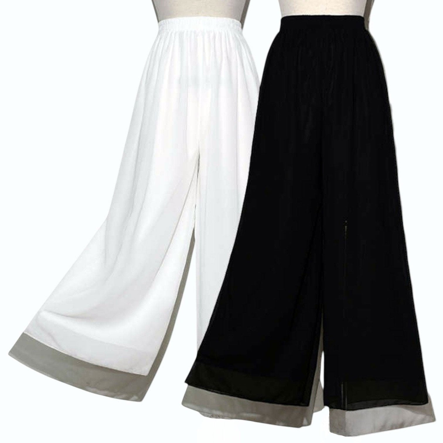 Minimal Wide-Leg Hanfu Underskirt Pants - Base Layer for Mamian Skirts-01