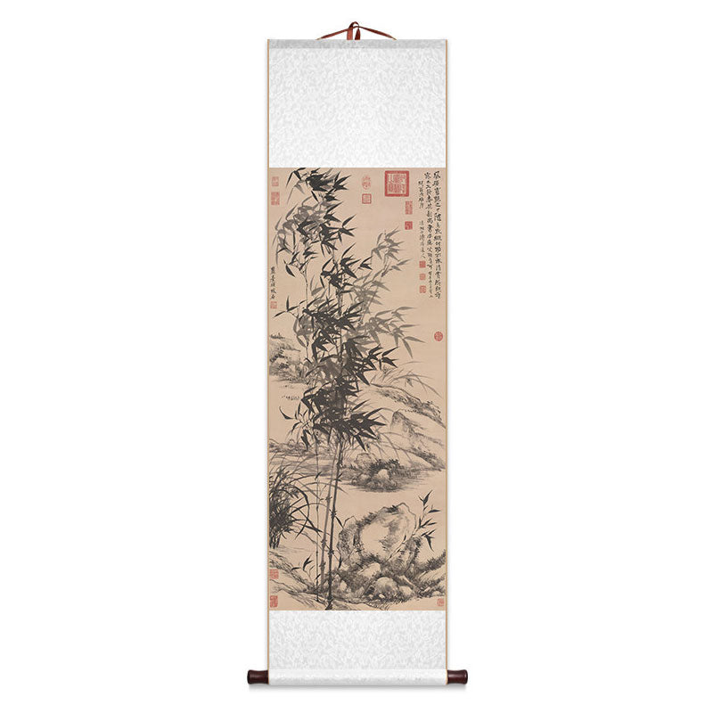 Ink Bamboo — Traditional Chinese Bamboo Scroll Art Reproduction-02