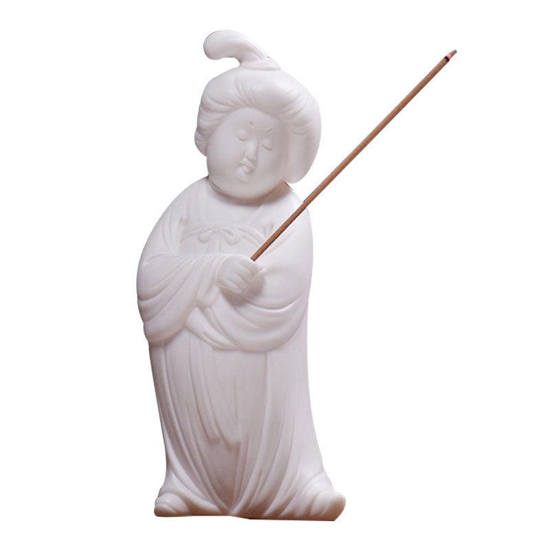 Tang Dynasty Lady Porcelain Incense Holder-05