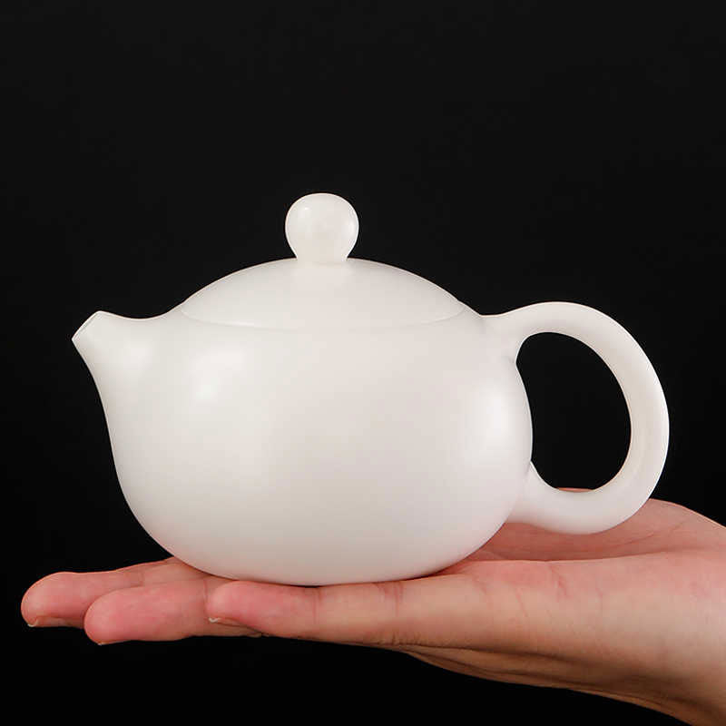 Dehua Ivory-White Porcelain Teapot Gift Set | 1-2 Cups (4 Styles)-02