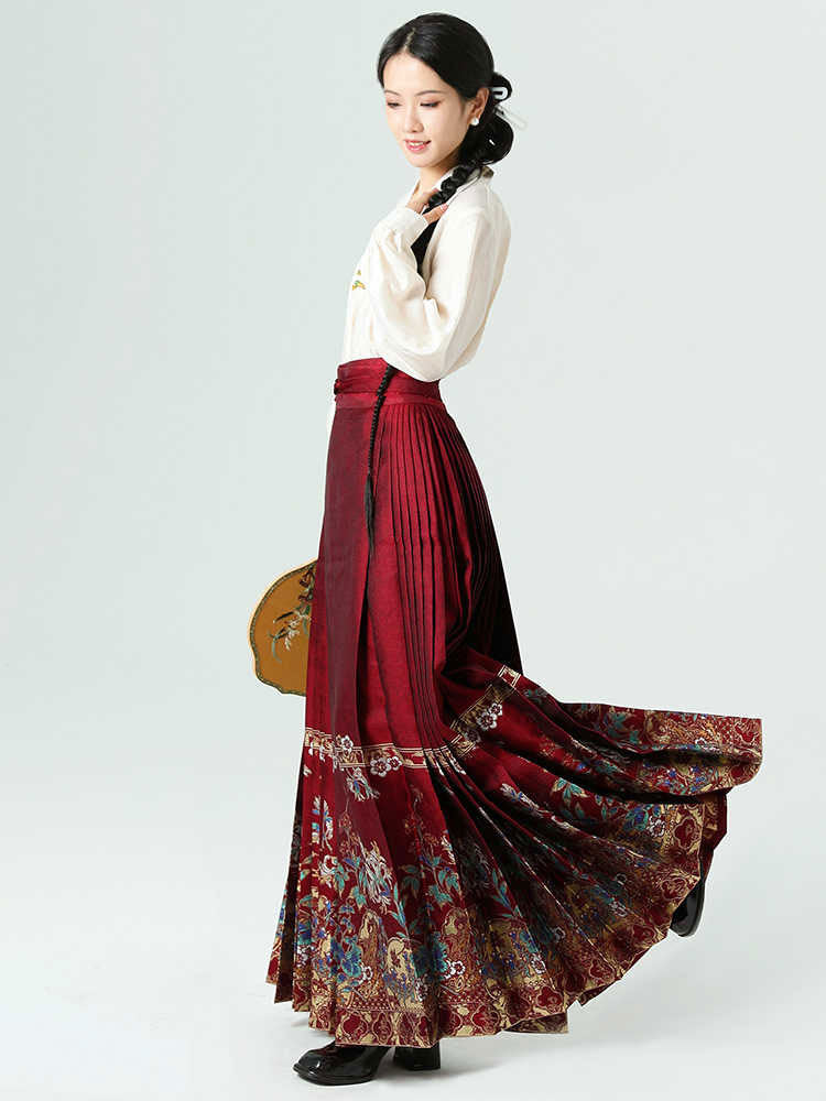 Herbal Romance – Chinese Herbal Love Story Ma Mian Qun Hanfu Skirt-02