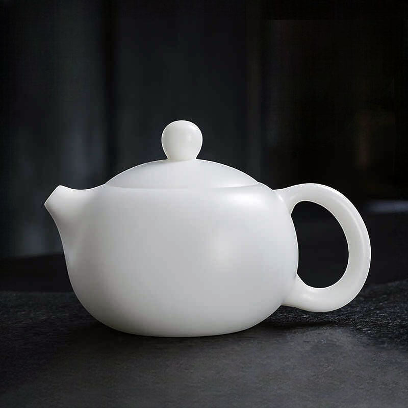Dehua Ivory-White Porcelain Teapot Gift Set | 1-2 Cups (4 Styles)-01