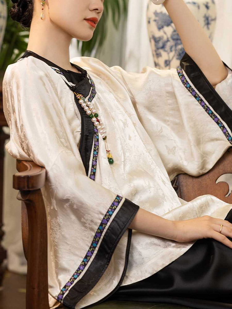 Neo-Chinese Vintage Style Shirt Modern Hanfu Undershirt-02