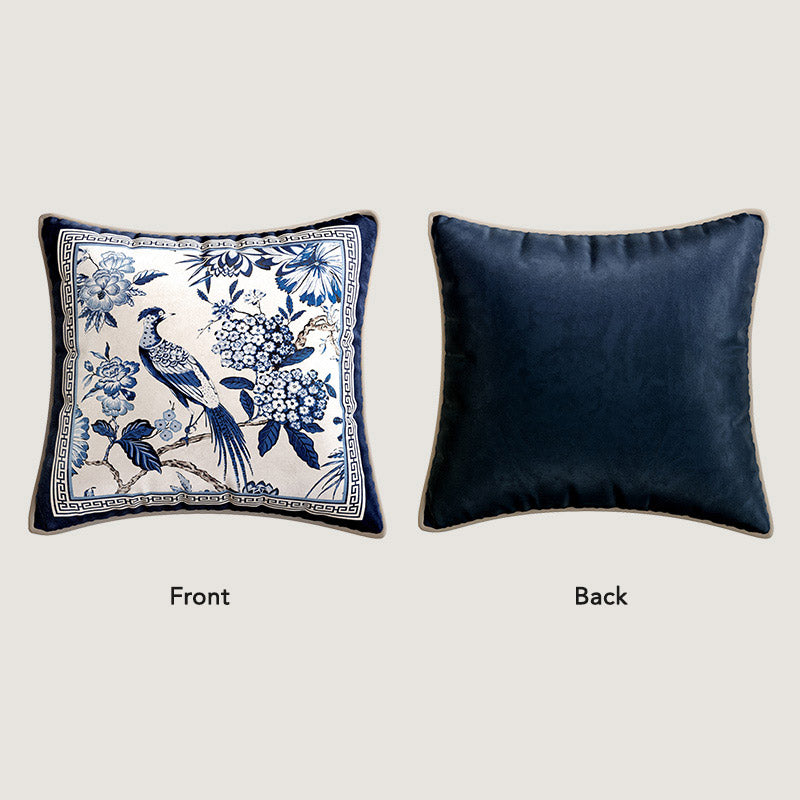 Chinese Classic Blue and White Cushion Series Butterfly/Gourd/Square Cushion Pillows Home Decor-05