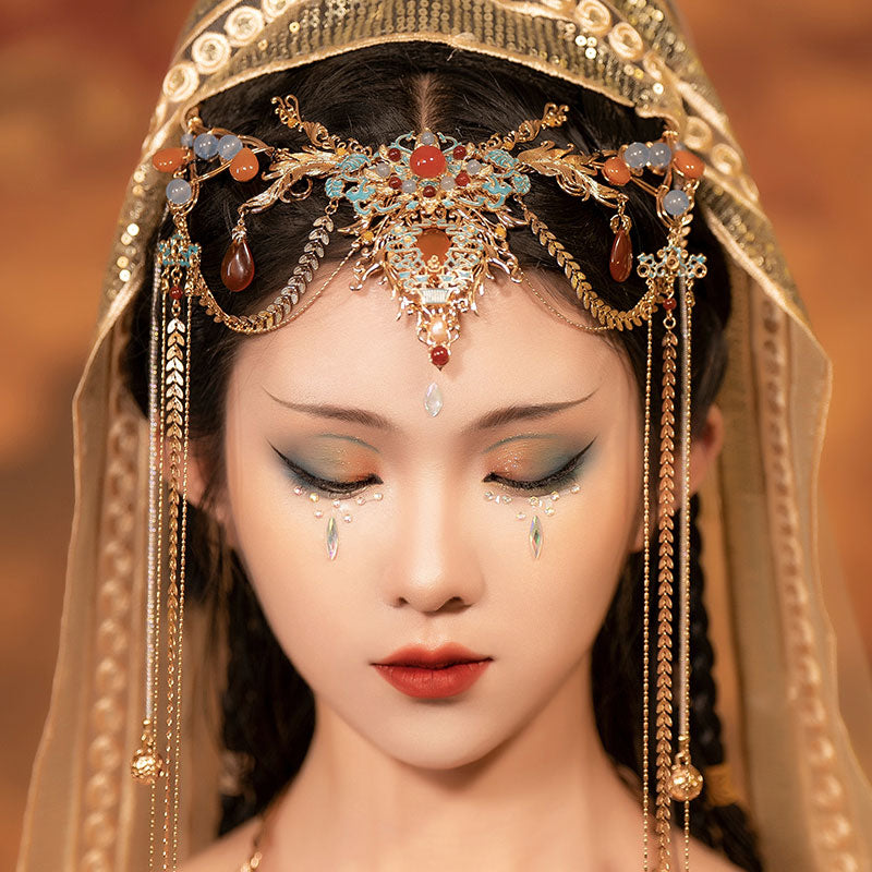 Dunhuang Exotic Style Western Region Princess Jewelry Accessories, Ancient Style Hanfu Accessories-03
