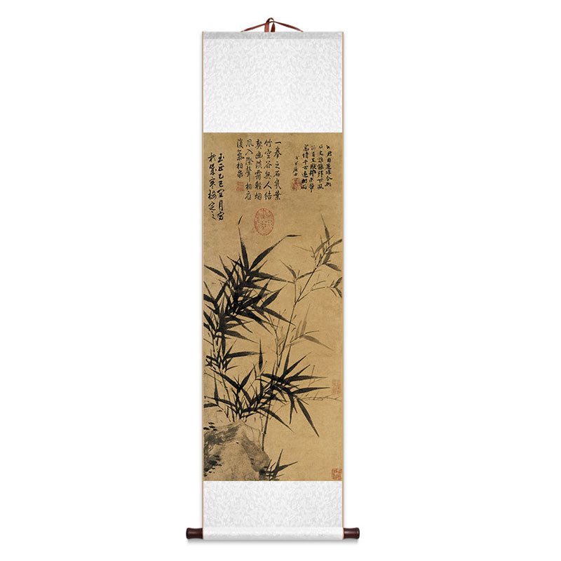 Ink Bamboo — Traditional Chinese Bamboo Scroll Art Reproduction-03
