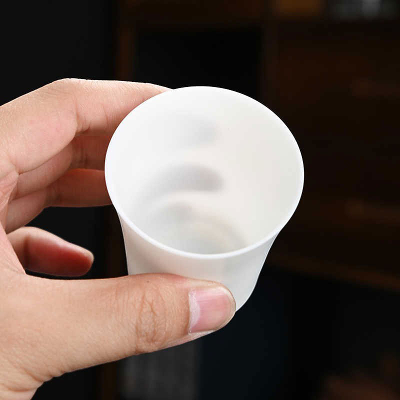 Dehua Ivory-White Matte Porcelain Tea Tasting Cup (5 Styles)-02