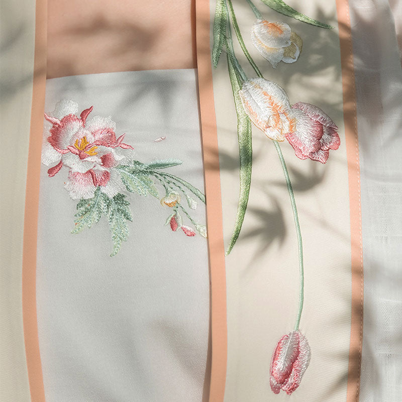Elegant Vintage Floral Embroidered Camisole Sleeveless Hanfu Undershirt-06