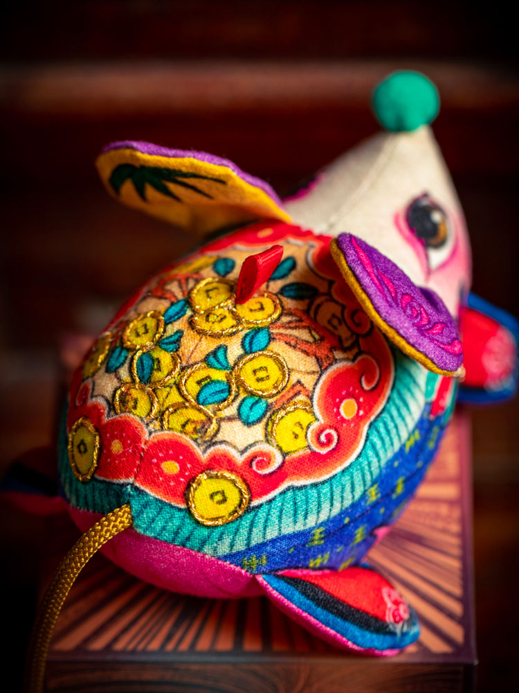 Twelve Chinese Zodiac Signs Hand Embroidered Sachet Car Pendant Herbal Blessing Sachet Christmas Gift-02